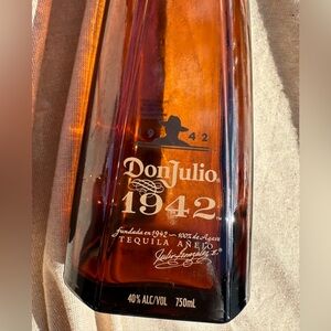 Don Julio 1942 Empty Bottle for Repurposing Glass Bottle